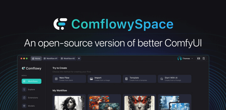 免费开源Mac Comfy UI应用ComflowySpace！2.jpg