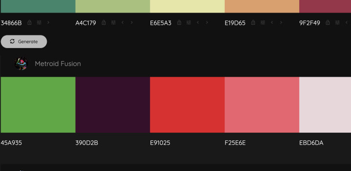Colormind丨AI辅助的网页配色神器