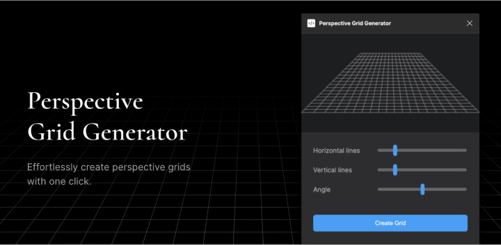 Figma插件Perspective Grid Generator丨透视网格生成器1.jpg