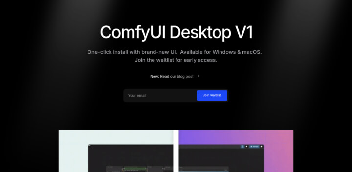 ComfyUI 发布全新桌面版本ComfyUI V1丨一键安装更便捷_1.jpg