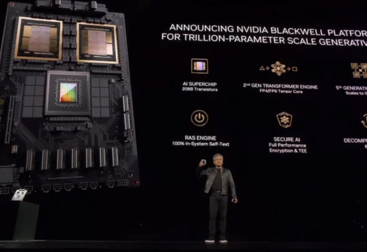 最强AI 芯片来袭！Nvidia 发布Blackwell B200 GPU - AIGC资讯- 标记狮 